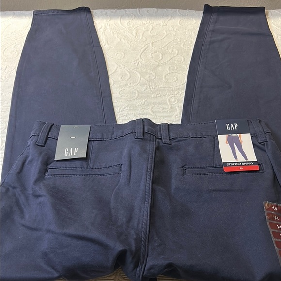 GAP Blue Stretch Skinny Pants Tailored Fit. Size 14. NWT - Picture 9 of 9